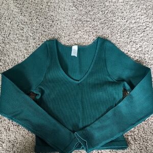 Vitality long Sleeve Ribbed Fitted Tee